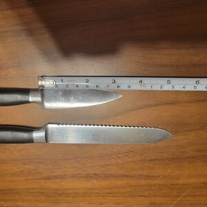 Zwilling Stainless Steel Knife Set with Black Handles